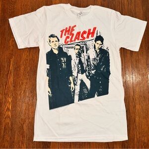 The Clash Small Modern Reprint White Shirt